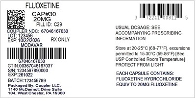 Label (72241 008 11 Fluoxetine 20mg 67046 1670 30)